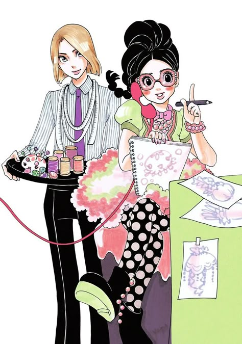 Akiko Higashimura, Ar Fashion, Princess Jellyfish, Anime Fashion, Manga Artist, Old Anime, Manga Covers, Art Icon, Manga Illustration