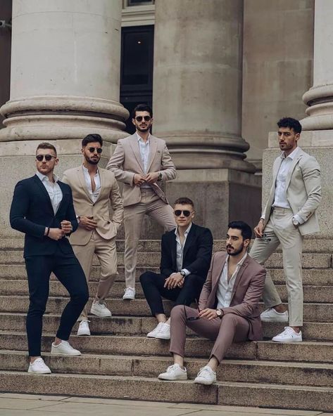 | Which one do u like more🤔? Double tab if you like the outfits “what do you think about this style 💕 . Like❤️ comment✔️ save📩 . . 👉If you… | Instagram Suit Pic, Freshers Party, Formal Suits Men, Suit Combinations, Formal Men, Formal Men Outfit, Wedding Outfit Men, Suits Men, Purple Prom Dress