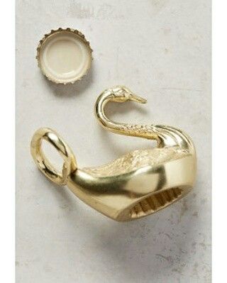 Swan Bottle opener Vintage Beer Bottle, Luxury Apartment Decor, Love Swans, Macys Parade, Cute Bottle, Swan Wedding, Gold Swan, Brass Swan, Bottle Drink