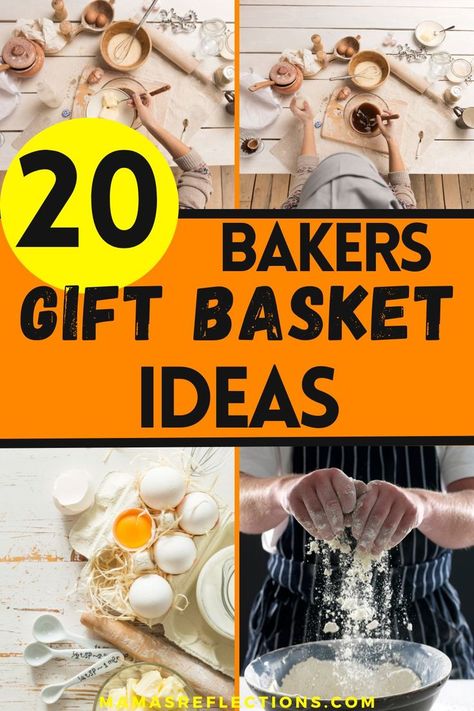 Find 20 fun and thoughtful gift basket ideas perfect for the bakers in your life also sharing ideas for Creative baker gift ideas, best gifts for bakers, baker gift basket ideas, unique gift baskets for bakers, baking gift set ideas, gift basket ideas for home bakers, thoughtful gifts for bakers, custom baker gift baskets, gifts for baking lovers, baker gift box ideas. Gift Basket Ideas For Bakers, Baking Hamper Basket Ideas, Baked Goods Gift Basket Ideas, Baking Baskets Gift Ideas, Baking Basket Ideas, Baking Gift Basket Ideas, Cookie Basket Ideas, Baker Gift Ideas, Unique Diy Christmas Gifts