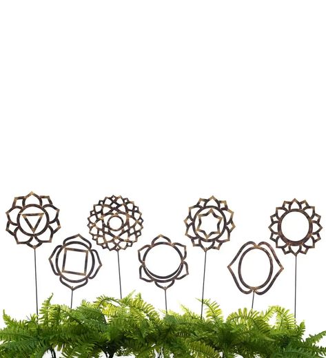 Calming Symbols, Chakra Garden, Meditation Gardens, Meditation Symbols, The 7 Chakras, Future Garden, Unique Meaning, Container Ideas, Meditation Garden