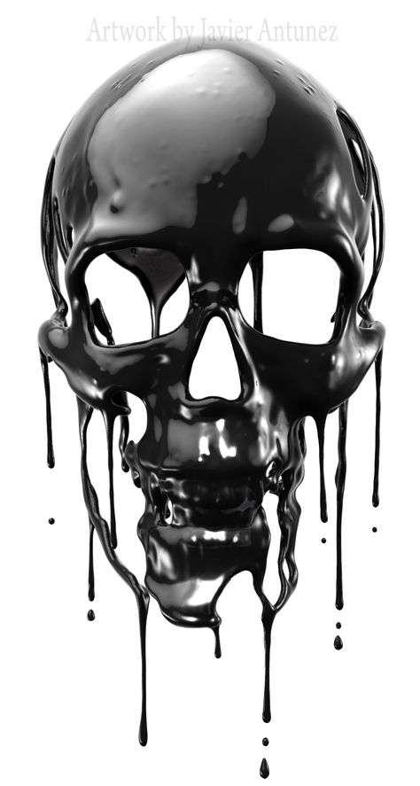 Tattoo Artist Wallpaper, Drip Tattoo, Drip Drawing, Skull Art Tattoo, Skull Reference, Dripping Paint, Skull Designs, Skull Pictures, Creation Art