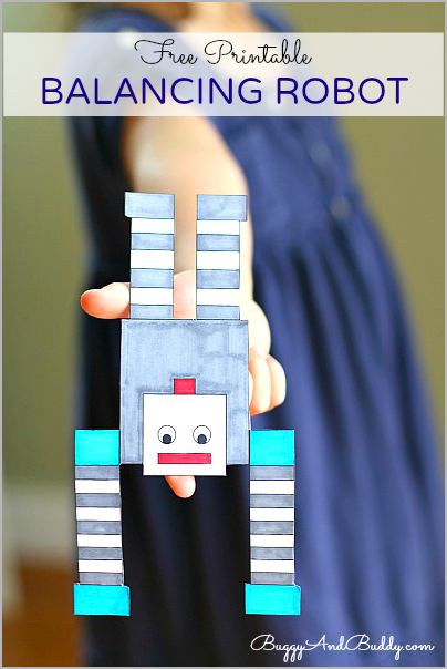 Such a cool way to explore balance and gravity! Science for Kids: Make a Balancing Robot! (FREE Printable)~ Buggy and Buddy Robot Free Printable, Balancing Robot, Wood Lanterns, Robot Craft, Science Club, Lantern Centerpieces, Wood Lantern, Force And Motion, Stem Projects