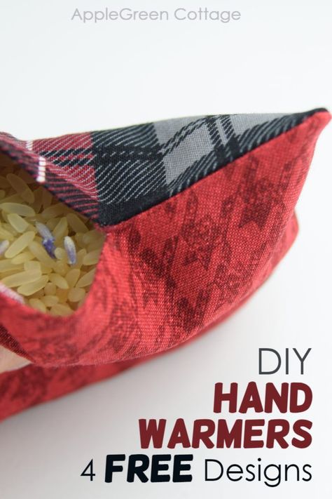 Make a pair of cozy diy hand warmers using a free pocket warmer template with 4 printable designs. These homemade hand warmers are the perfect size to fit in your pocket. These microwavable, reusable hand warmers are easy to sew, and a relaxing gift idea. Learn how to make hand warmers with 4 homemade hand warmer templates - get them now!