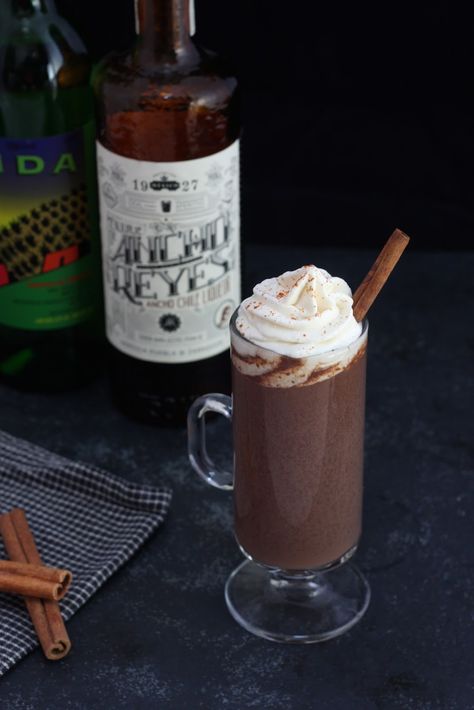 Mezcal Hot Chocolate, Plant Herbs, Honey Simple Syrup, Chocolate Martini, Cocktail Ideas, Mexican Hot Chocolate, Angostura Bitters, Hot Chocolate Recipes, Warm Milk