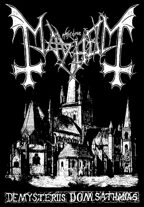 Mayhem De Mysteriis Dom Sathanas Church Mayhem Wallpaper, Mayhem Black Metal, Mayhem Band, Metal Posters Art, Whatsapp Wallpapers Hd, Rock Poster Art, Black Metal Art, Rock Band Posters, Punk Poster