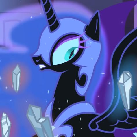 From My Little Pony: FiM S1 E1 "Friendship is Magic - Part 1" tags: luna / nightmare moon icon, luna / nightmare moon pfp, my little pony icon, my little pony pfp, mlp icon, mlp pfp Nightmare Moon Pfp, My Little Pony Icon, My Little Pony Pfp, Moon Pfp, Luna Mlp, Mlp Luna, Mlp Pfp, Mlp Icons, Celestia And Luna