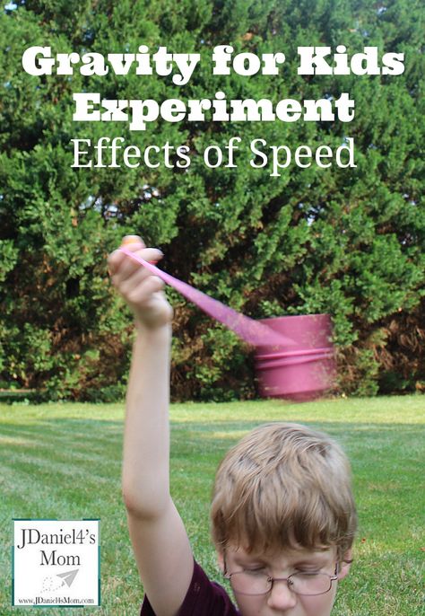 Gravity for Kids Experiment- Effects of Speed