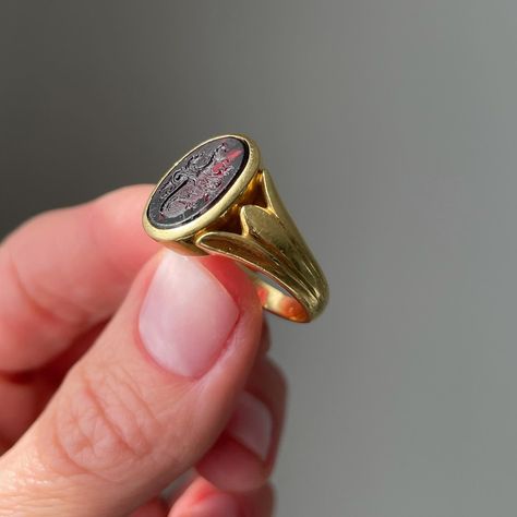 Intaglio Jewelry, Intaglio Ring, January 23, Jewelry Photography, Jewelry Lover, Equestrian, Antique Jewelry, Jewelry Box, Ring Size