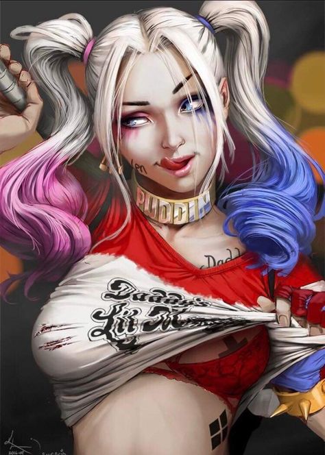 Harley Quinn Drawing, Dc Comics Girls, Harley Quinn Artwork, Harley Quinn Comic, Batman Arkham Knight, Harley Quinn Art, Harley Quinn Cosplay, Comics Girls, Marvel Girls