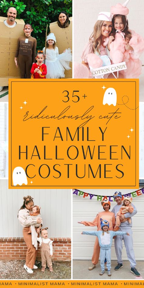 Searching for the best ideas for family Halloween costumes for your clan? These super adorable family Halloween costumes are SO GOOD - tons of Halloween fun ideas for families of 3, families of 4, 5, so much more! Don't be boring this Halloween - these matching family Halloween costumes are literally the best Halloween ideas for 2024! Funny Halloween Costumes For Family Of 3, Funny Halloween Family Costumes, Family If 5 Halloween Costume, Small Family Costume Ideas, Halloween Family Custom Ideas, Family Costumes For 5 People, Parent Costumes Halloween, Family Halloween Costumes For 3 People, Family Halloween Themes