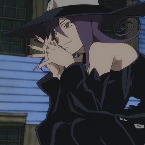 Soul Eater Blair Pfp, Blair Souleater, Blair Soul Eater Icon, Purple Hair Icon, Blair Soul Eater, Soul Eater Blair, Anime Soul Eater, Goku Y Vegeta, Anime Witch