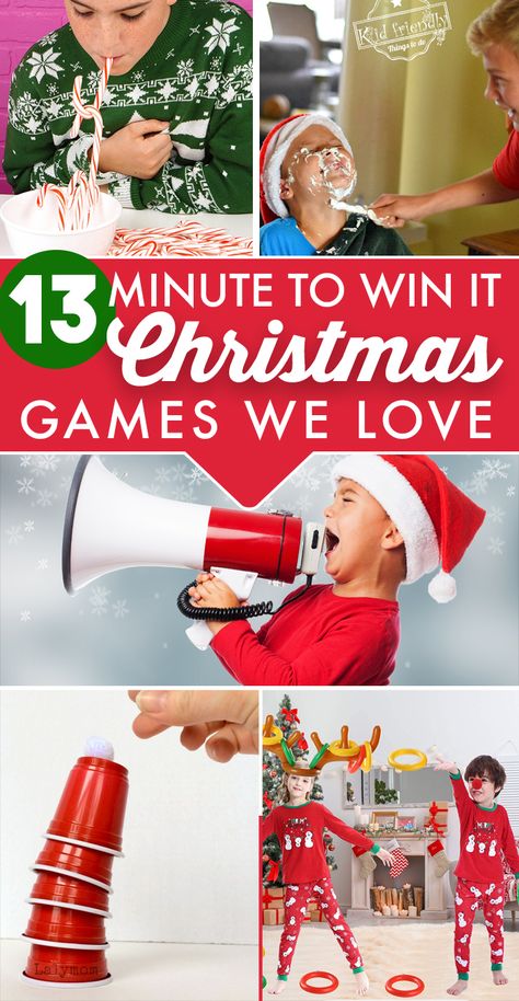 13 Best Christmas Minute to Win It Games - Love and Marriage Minute To Win It Games Christmas, Minute To Win It Christmas, Christmas Minute To Win It, Xmas Games, Fun Christmas Party Games, Origami Ball, Minute To Win, Christmas Games For Kids, Fun Christmas Games