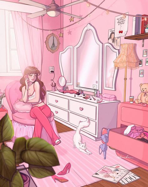 Image Girly, Pinterest Funny, Pink Pinterest, Y2k Art, Aesthetic Coquette, Day Time, Girly Art Illustrations, Dessin Adorable, Cute Art Styles