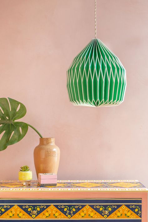 Homewares – Page 2 – Ian Snow Ltd Ian Snow, Wooden Cupboard, Painted Cupboards, Dopamine Decor, Paper Lampshade, Green Paper, Furniture Painting, Paper Products, Green Tones