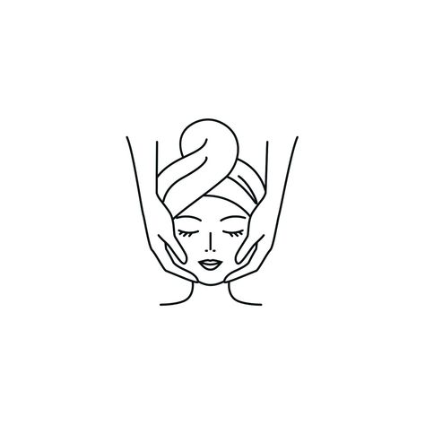 Esthetician Doodles, Aesthetician Tattoo Ideas, Esthetics Drawings, Esthetician Tattoo Ideas Skin Care, Spa Line Art, Esthetician Svg Free, Facial Aesthetics Logo, Esthetician Instagram Profile Picture, Esthetician Drawing