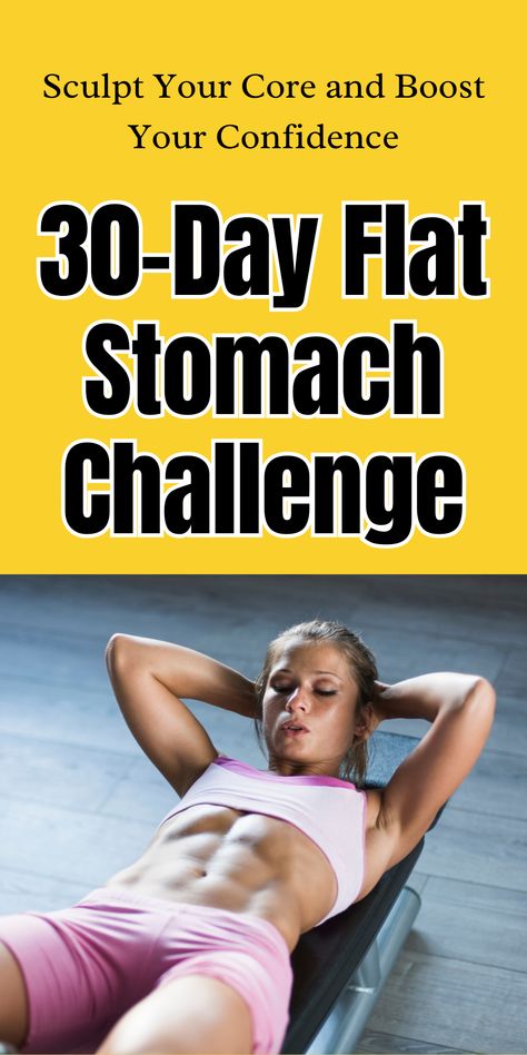 abs workout
lose belly fat
abs workout at home
30-day flat stomach challenge 30 Day Flat Stomach Challenge, Stomach Challenge, Flat Stomach Challenge, Fat Loss Journey, Transformation Challenge, Set Realistic Goals, Toned Stomach, Realistic Goals, Fat Loss Tips