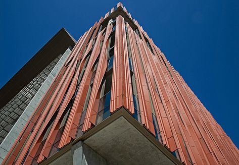 leader in unique profiles, terra cotta facades, custom terracotta shapes, usa Rainscreen Facade, New York Brownstone, Ringling Museum, Different Shades Of Red, The University Of Arizona, Concrete Building, Panel Systems, University Of Arizona, Front Elevation