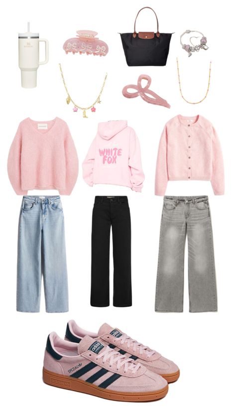 Somd ideas🥰✨🎀 Pink Adidas Shoes Outfit, Pink Adidas Outfit, Spezial Adidas Outfit, Outfit Ideas Adidas, Adidas Shoes Outfit, Pink Shoes Outfit, Pink Adidas Shoes, Spezial Adidas, Outfit Adidas