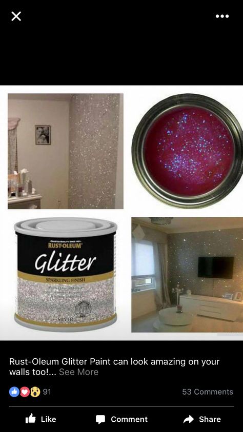 Glitter Bedroom, Glitter Room, Glitter Grout, Glitter Wall, Glam Room, Paint Can, Glitter Paint, Paint Ideas, Beauty Room