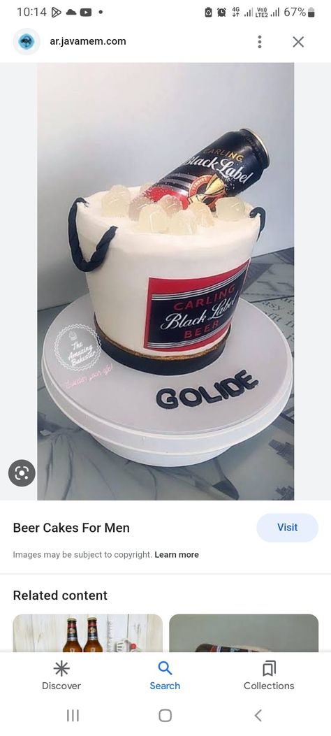 Black Label Cake, Carling Black Label, Beer Cake, Cakes For Men, Beer Label, Black Label, Cake Ideas, Cake, 10 Things