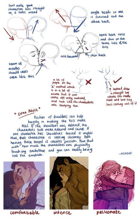 Kissing Poses, Art Advice, Anatomy Drawing, Poses References, Anatomy Reference, Anatomy Art, Art Poses, Drawing Tutorials, 영감을 주는 캐릭터