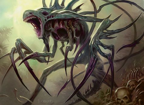 Phyrexian Obliterator - Todd Lockwood Todd Lockwood, Monster Ideas, Dark Creatures, Beast Creature, Cool Monsters, Cosmic Horror, 다크 판타지, Alien Concept Art, Monster Concept Art