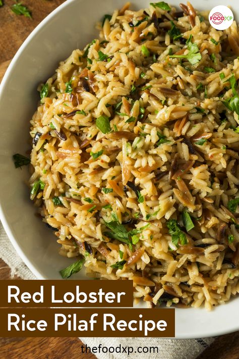 Red Lobster Rice Pilaf Recipe, Lobster And Rice Recipes, Royal Blend Rice Recipes, Rice Pilaf Recipe Easy, Best Rice Pilaf, High Cholesterol Recipes, Pilaf Rice Recipe, Chicken Pilaf Recipe, Lobster Rice