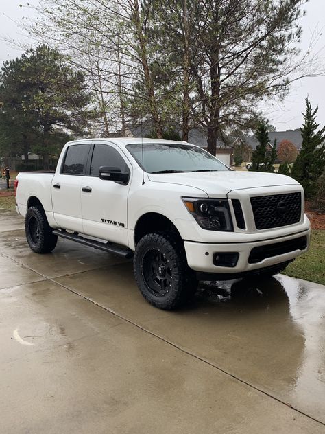 2018 Nissan Titan on  6” Fabtech Suspension with 35” Nittos Nissan Titan Lifted, Nissan Titan Truck, 2017 Nissan Titan, Nissan Titan Xd, Nissan Trucks, Dream Trucks, Clash Of The Titans, Nissan Armada, Truck Stuff