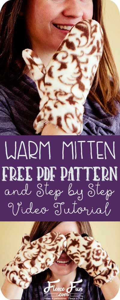 Wow this Free Mitten Pattern for Fleece comes in sizes kid to adult. What a great DIY idea. They're double lined so you know they'll be warm. I love that this tutorial has a video too! Great fleece sewing project. Mittens Free Pattern, Fleece Sewing Projects, Fleece Mittens, Fleece Projects, Sewing Fleece, Sewing Essentials, Diy Vetement, Beginner Sewing Projects Easy, Mittens Pattern