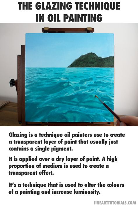 Glazing Art Painting, Glazing Oil Painting, Oil Paint Techniques, Painting Knowledge, Artists Room, Oil Painting Basics, Oil Painting Tips, Learning Art, Oil Painting Lessons