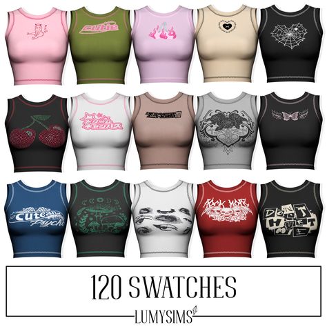 Some 4 Cc, Sims 4 Cc Tops Y2k, Sims 4 Tank Top Cc, The Sims 4 Mods Make Up, Sims 4 Mods Clothes Y2k, Sims 4 Cc Converse, Sims 4 Cc Cargo Pants, The Sims 4 Mods Maxis Match, The Sims 4 Cc Shirts