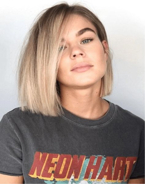 Haircuts For Ladies, Balayage Bob, Edgy Haircuts, Medium Short Hair, Bob Haircuts For Women, Hairstyle Women, Brown Blonde Hair, Short Hairstyle, Short Blonde