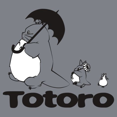 err..t-shirt design Totoro Walking, Hayao Miyazaki Characters, Totoro Design, Totoro Ghibli, Isao Takahata, Studio Ghibli Fanart, My Neighbour Totoro, Studio Ghibli Characters, Neighbor Totoro