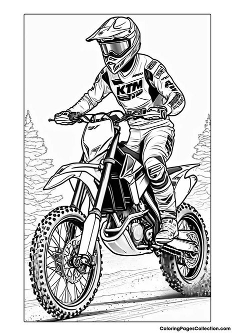 Dirt Bike Coloring Pages Dirt Bike Coloring Pages, Cartoon Car Drawing, Bike Tattoos, Bike Drawing, Free Coloring Sheets, Best Sleeve Tattoos, Easy Coloring Pages, Cartoon Coloring Pages, Doodle Illustration