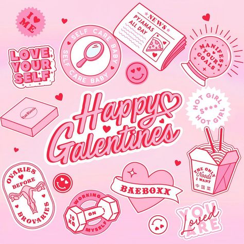 BaeBoxx © on Instagram: “Happy Galentine’s day Bae’s! 💗💘 Whether you’re celebrating today with a special someone or proudly single.. don’t forget that the most…” Will You Be My Galentines, Galentine Day Quotes, Galentines Friends, Happy Galentine’s Day Quotes, Galentine Tshirt, Happy Galentine’s Day, Happy Galentine’s Day Aesthetic, Galentines Shoot, Gal-entines Day Cards