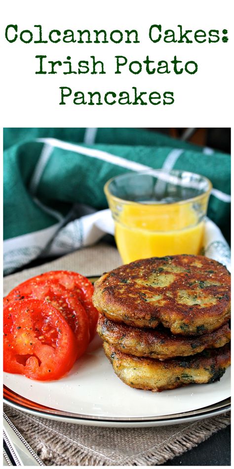 Wedges Potato, Irish Potato Pancakes, Potato Pancake Recipe, Canned Corned Beef, Vegan Egg Substitute, Potato Pancake, Irish Potato, Irish Dishes, Irish Potatoes