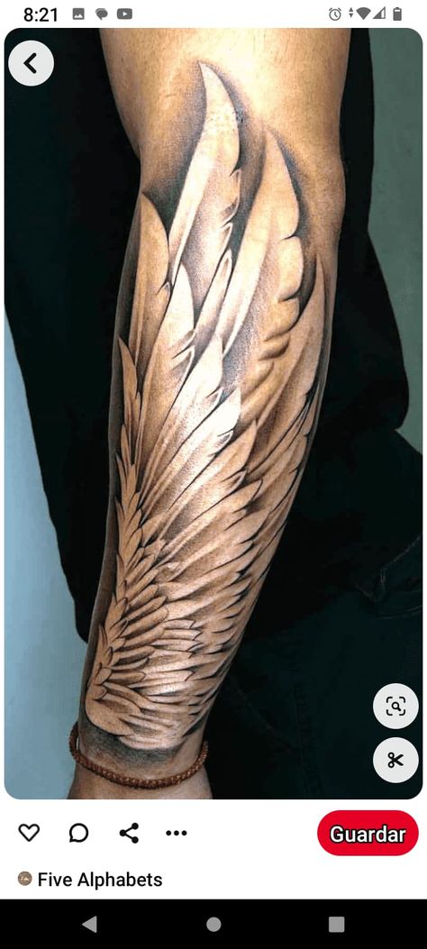 Angel Wing Sleeve Tattoo Women, Wing Tattoo Men Arm, Cross With Angel Wings Tattoo, Forearm Wing Tattoo, Babe Tattoo, Angel Wings Tattoo On Back, Eagle Wing Tattoos, Puerto Rico Tattoo, Wings Tattoos