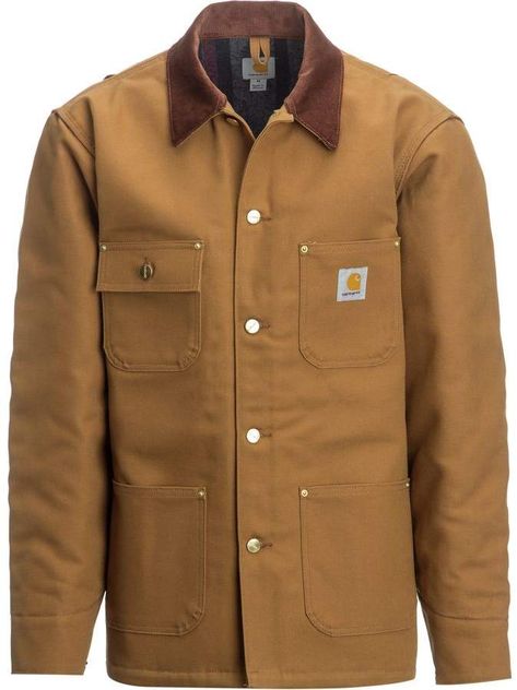 Carhartt Duck Chore Coat - Men's Carhartt Fashion, Chore Coat Men, Carhartt Jacket Outfit, Texas Outfits, Workwear Menswear, Wood Shops, Jackets Design, Man Store, Demin Jacket