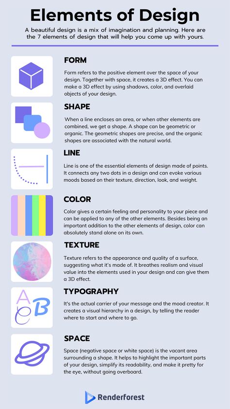 Basic Design Principles, Graphic Design 101, 7 Elements, 7 Design, Web Design Marketing, Logo Shapes, Elements Design, Graphic Design Books, Elements And Principles