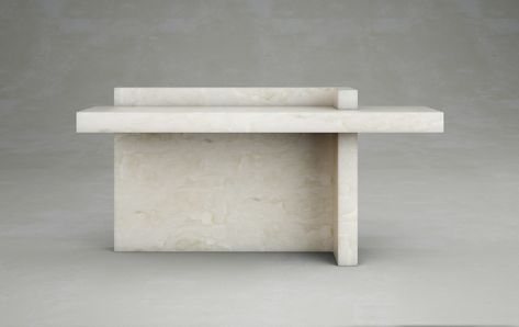 STUDIOTWENTYSEVEN • T2 CONSOLE BY FRANCESCO BALZANO Francesco Balzano, Joseph Dirand, Study Architecture, White Onyx, Timeless Furniture, Interior Architect, Step Stool, Custom Sizing, Art Design