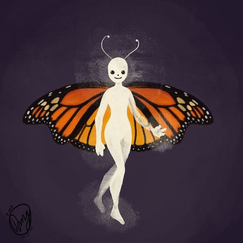 Monarch Butterfly Fairy, Monarch Fairy, Monarch Butterflies, Butterfly Fairy, Monarch Butterfly, Little Bird, Character Design Inspiration, Art Girl, Art Inspo