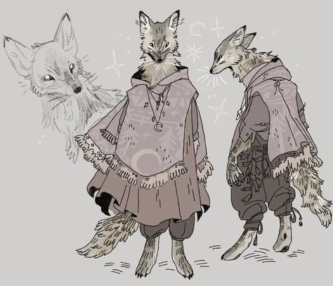 Wolf Man Character Design, Clumsy Character Design, Fall Character Art, Beast Man Character Design, Human Deer Character Design, Coyote Character Design, Anthropomorphic Character Design, Fox Oc Art, Silly Character Design