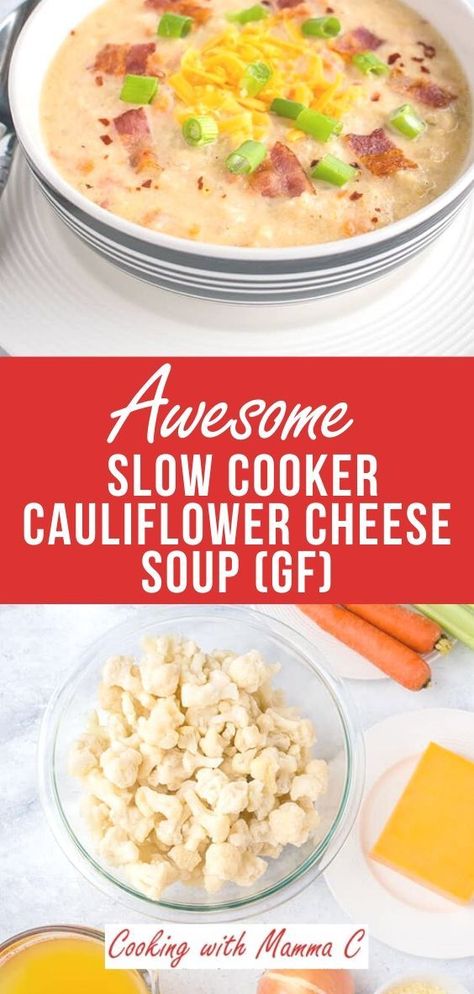 Loaded Cauliflower Soup Crockpot Keto, Keto Loaded Cauliflower Soup, Slow Cooker Cauliflower Soup Recipes, Slow Cooker Soup Recipes Easy Healthy, Loaded Cauliflower Soup Crockpot, Califlower Recipes Soup Slow Cooker Crock Pot, Cauliflower Soup Recipes Crockpot, Frozen Cauliflower Soup, Crock Pot Cauliflower Soup