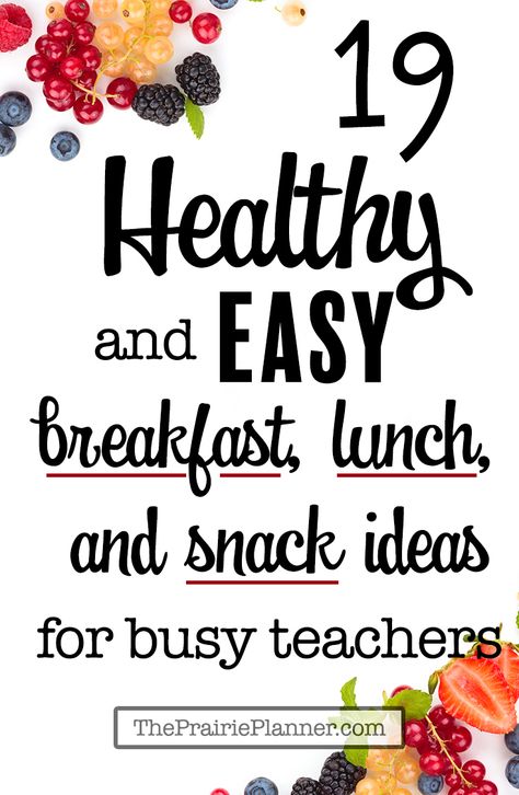 Teacher Meals, Lunch And Snack Ideas, Portable Meals, Portioned Meals, Teacher Wellbeing, Healthy And Easy Breakfast, Teacher Lunches, Teacher Breakfast, Meal Inspiration