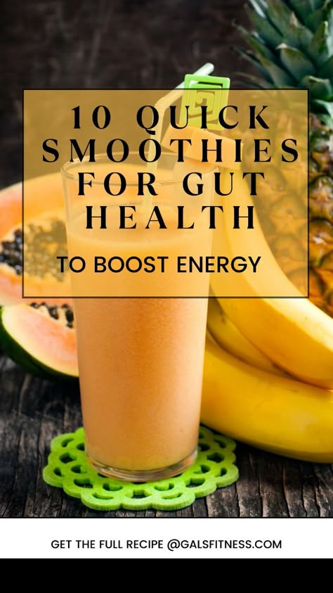 If you're looking to improve gut health and boost your energy, these 10 quick gut healthy smoothie recipes will do the trick. They are filled with foods good for gut health such as probiotics and fiber that support your digestive system. They are perfect for busy mornings. Try these gut health smoothies to kickstart your day! Visit Site To Get The Recipe. #GutHealth #Smoothies #EnergyBoost #Probiotics #DigestiveHealth #healingguthealthsmoothies #guthealthmeals  #guthealthybreakfast #guthealthdrinks #guthealthsmoothierecipes #guthealthdietrecipes #guthealthtips #digestivehealth #digestivesystem #howtoimproveguthealth  #guthealthdinner #guthealthfoods #bloodsugarlevels #healthybreakfast #healthydinnerrecipes #healingguthealthrecipes #gamedayrecipes #healthymocktail #matchadrinkaesthetic Top Foods For Gut Health, Ginger For Gut Health, Healthy Smoothies With Ginger, Bulk Smoothie Recipe, Energy Smoothies Morning, Smoothie For Bowel Movement, Guy Healthy Smoothie, Leaky Gut Healing Smoothies, Gut Friendly Smoothie Recipe