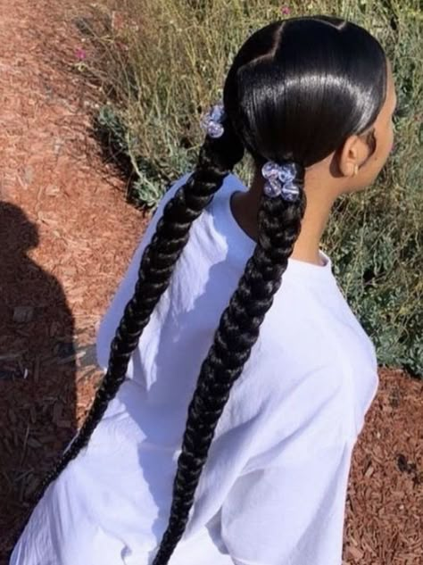 Ponytail Hairstyles Outfit, Braided Ponytail Black Hair, Hairstyles Sleek, Pelo Color Vino, Two Ponytail Hairstyles, Weave Ponytail Hairstyles, Sleek Ponytail Hairstyles, Quick Natural Hair Styles, Braided Cornrow Hairstyles