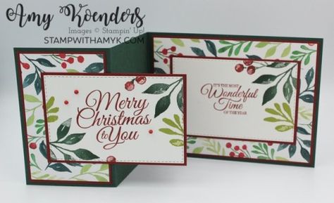 Z Cards Ideas, Stampin Up Merriest Moments Cards, Christmas Stampin Up Cards Ideas, Christmas Season Stampin Up Cards, Stampin Up Christmas Cards 2019-2020, Z Fold Cards Ideas, Stampin Up Christmas Season, Fun Fold Christmas Cards, Cards Design Ideas