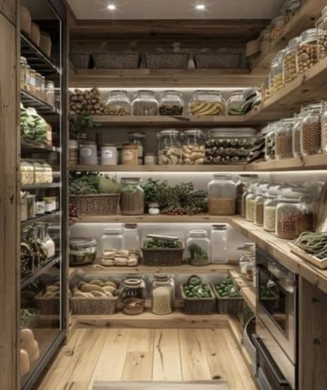 Desain Pantry Dapur, Open Pantry, Dream Pantry, Desain Pantry, Kitchen Pantry Design, Butlers Pantry, Butler Pantry, Pantry Ideas, Dream Kitchens