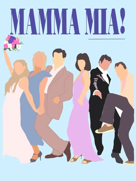 Mama Mia Poster Art, Mamma Mia Clip Art, Mamma Mia Painting Easy, Mama Mia Painting Ideas, Mamma Mia Homescreen, Mamma Mia Print, Mamma Mia Room Decor, Mama Mia Drawing, Mamma Mia Fanart